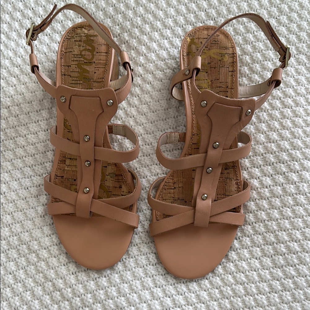 Sam Edelman Women's Tan Strappy Sandals